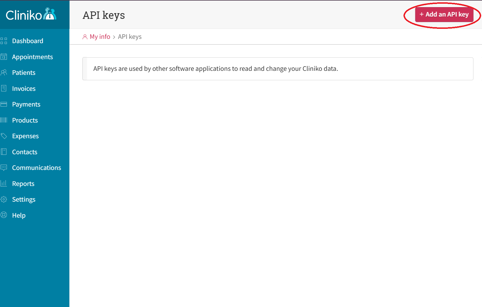 Add API Key